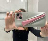New Rhode Lip Gloss Silicone Case 💄 with Box – Soft, Stylish & Shockproof Phone Cover (All iPhone Series)