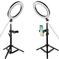 26cm Ring Light Kit with 7ft Aluminum Tripod, Mobile Phone Holder – 3 Color LED Lighting for Video & Photography