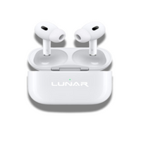 Lunar Airpods Pro – Bluetooth Wireless Earphones with ENC Noise Cancelling, 5 Hours Continuous Playtime, Smart Touch Sensors & Portable Charging Case for iPhone/Android