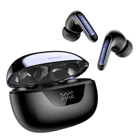 Ronin R-7010 Mystique TWS Earbuds – Active Noise Cancelling (ANC) Wireless Headphones with Quad Mic ENC, Bluetooth 5.3, Digital Display Case & IPX4 Water Resistance (Low Latency Gaming Mode)