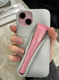 New Rhode Lip Gloss Silicone Case 💄 with Box – Soft, Stylish & Shockproof Phone Cover (All iPhone Series)