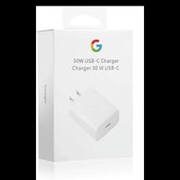 Google 30W USB-C Fast Charger Adapter – 2-Pin Wall Plug (White)
