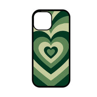 Heart Aesthetic 2D Plated Back Case – Electroplated Gloss Finish, Slim & Durable Phone Cover (iPHone All Series)