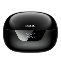 Ronin R-7010 Mystique TWS Earbuds – Active Noise Cancelling (ANC) Wireless Headphones with Quad Mic ENC, Bluetooth 5.3, Digital Display Case & IPX4 Water Resistance (Low Latency Gaming Mode)