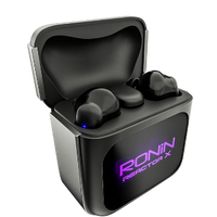 Ronin R-7095 Reactor X Gaming Earbuds – 28ms Ultra-Low Latency, ANC + ENC Noise Cancellation, Bluetooth 5.4, 13mm Deep Bass Drivers, IPX4 Water Resistant (Black)