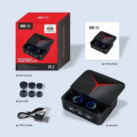 M90 Bluetooth Earbuds – Deep Bass, Noise Reduction, True Wireless Stereo with Charging Case