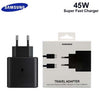 Samsung 45W Super Fast Charging USB-C Adapter – PD Quick Charge for Galaxy Devices
