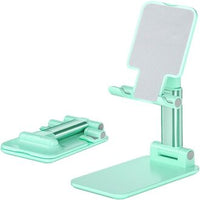 OGMAPLE MT-6 Desk Phone Holder – Foldable & Height Adjustable Universal Cellphone Stand Compatible with Devices Under 8” with Silicone Mat