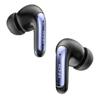 Ronin R-7010 Mystique TWS Earbuds – Active Noise Cancelling (ANC) Wireless Headphones with Quad Mic ENC, Bluetooth 5.3, Digital Display Case & IPX4 Water Resistance (Low Latency Gaming Mode)