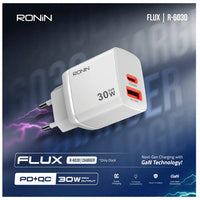 Ronin R-6030 White 30W PD + QC Fast Charging Dock
