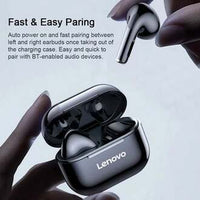 Original Lenovo LP40 Pro TWS Wireless Earphones – Upgraded Bluetooth 5.1, Hi-Fi Stereo Sound with Noise Reduction, 250mAh Battery & Smart Touch Control - Genuine Lenovo Audio