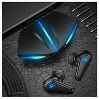 K55 TWS Bluetooth Earbuds – Wireless Gaming Earphones with 65ms Low Latency, Dual Mode Music/Game, IPX5 Waterproof, HD Mic & LED Power Display for Android/iOS