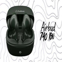 Audionic Airbud 740 ION Wireless Earbuds - 70 Hours Battery Life, Quad Microphone Noise Cancelling Bluetooth 5.3 Headset, IPX5 Waterproof Sports Earphones with Gaming Mode