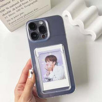 Ultra-Clear Card Holder Case, Scratch-Resistant Transparent Phone Cover with Built-In Card Slot (All iPhone Series)