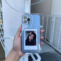 Ultra-Clear Card Holder Case, Scratch-Resistant Transparent Phone Cover with Built-In Card Slot (All iPhone Series)