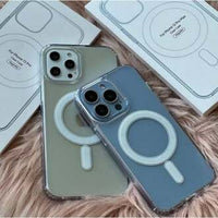 MagSafe Compatible Clear Phone Case – Ultra-Transparent Back Cover with Magnetic Lock