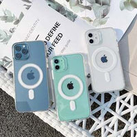 MagSafe Compatible Clear Phone Case – Ultra-Transparent Back Cover with Magnetic Lock