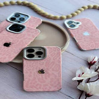 Luxe Leopard Leather Case, Soft-Touch High-Protection Phone Cover (All iPhone Series)