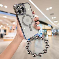 Diamond MagSafe Glamour Case – Luxury Crystal Back Cover with Magnetic Wireless Charging Support (iPhone All Models)
