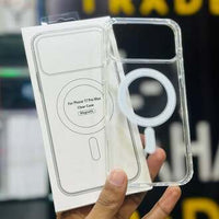 MagSafe Compatible Clear Phone Case – Ultra-Transparent Back Cover with Magnetic Lock