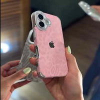 Luxe Leopard Leather Case, Soft-Touch High-Protection Phone Cover (All iPhone Series)
