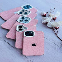 Luxe Leopard Leather Case, Soft-Touch High-Protection Phone Cover (All iPhone Series)