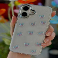 Butterfly Glitter Shimmer Case for iPhone – Sparkling Back Cover, All Series Compatible