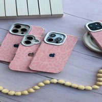Luxe Leopard Leather Case, Soft-Touch High-Protection Phone Cover (All iPhone Series)