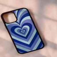 Heart Aesthetic 2D Plated Back Case – Electroplated Gloss Finish, Slim & Durable Phone Cover (iPHone All Series)