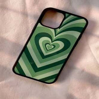 Heart Aesthetic 2D Plated Back Case – Electroplated Gloss Finish, Slim & Durable Phone Cover (iPHone All Series)