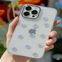 Butterfly Glitter Shimmer Case for iPhone – Sparkling Back Cover, All Series Compatible