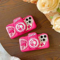 Cute Barbie Pop Stand Phone Case – Fun Protective Cover with Grip Stand