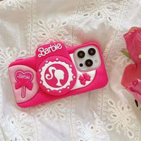 Cute Barbie Pop Stand Phone Case – Fun Protective Cover with Grip Stand