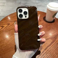 Premium Cherry Wavy Phone Case – Sleek Protective Cover with Elegant Wave Design (iPhone All Series)
