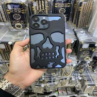 Skull-Themed Black Phone Case – Bold and Stylish Protective Cover