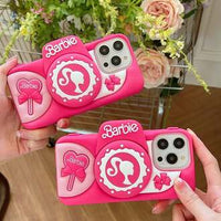 Cute Barbie Pop Stand Phone Case – Fun Protective Cover with Grip Stand