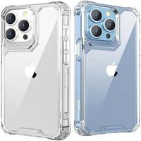Military Hard Crystal Phone Case (Anti-Yellow) – Shockproof Protective Cover