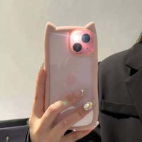 Kitty Ears Clear Phone Case – Cute Transparent Protective Cover
