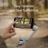 DJI Osmo Mobile SE 3‑Axis Smartphone Gimbal Stabilizer – Gray | Foldable, Lightweight, Magnetic Clamp, ActiveTrack, DJI Mimo App for Vlogging & Mobile Filmmaking