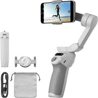 DJI Osmo Mobile SE 3‑Axis Smartphone Gimbal Stabilizer – Gray | Foldable, Lightweight, Magnetic Clamp, ActiveTrack, DJI Mimo App for Vlogging & Mobile Filmmaking
