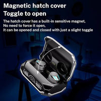 M41 Bluetooth 5.3 Earbuds – True Wireless Gaming Headset with LED Digital Display, Environmental Noise Cancelling, Waterproof Sport Earphones with Emergency Power Bank Feature
