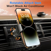 Qifutan Car Phone Holder Dash Mounted – Universal Phone Mount for Windshield, Dashboard & Air Vent, Hands-Free Smartphone Holder for iPhone & Android