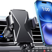 Qifutan Car Phone Holder Dash Mounted – Universal Phone Mount for Windshield, Dashboard & Air Vent, Hands-Free Smartphone Holder for iPhone & Android
