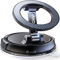 ANDERY Magnetic Magsafe Car Phone Holder – 2400 gf Magnetic & 78+ LBS Suction, 360° Adjustable Dashboard/Windshield Mount for iPhone 12–17 Pro Max (Including Plus/Air), Carbon Fiber Finish