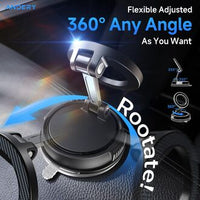 ANDERY Magnetic Magsafe Car Phone Holder – 2400 gf Magnetic & 78+ LBS Suction, 360° Adjustable Dashboard/Windshield Mount for iPhone 12–17 Pro Max (Including Plus/Air), Carbon Fiber Finish