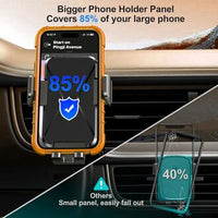 Qifutan Car Phone Holder Dash Mounted – Universal Phone Mount for Windshield, Dashboard & Air Vent, Hands-Free Smartphone Holder for iPhone & Android
