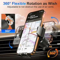 Qifutan Car Phone Holder Dash Mounted – Universal Phone Mount for Windshield, Dashboard & Air Vent, Hands-Free Smartphone Holder for iPhone & Android