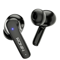 Ronin R-7010 Mystique TWS Earbuds – Active Noise Cancelling (ANC) Wireless Headphones with Quad Mic ENC, Bluetooth 5.3, Digital Display Case & IPX4 Water Resistance (Low Latency Gaming Mode)