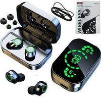 Original YD03 TWS Infurion Wireless Earbuds – Bluetooth 5.3, Hi-Fi Stereo Sound with Smart LED Mirror Display, 1200mAh Power Bank Charging Case & IPX5 Waterproof Gamer Headphones