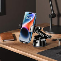 Qifutan Dash Mounted Car Phone Holder – Universal Windshield, Dashboard & Air Vent Mount, Hands-Free Smartphone Holder for iPhone & Android